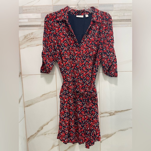 NY&C Floral Shirt Dress • Belted • 3/4 Sleeve • Small - Picture 5 of 15